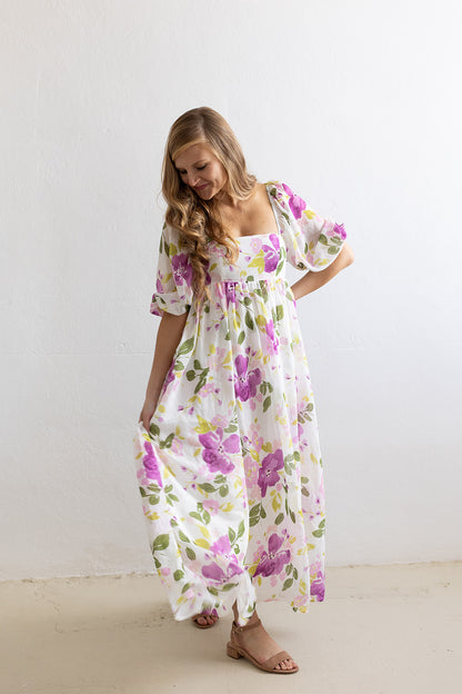 Ever After Floral Maxi Baby Doll Dress