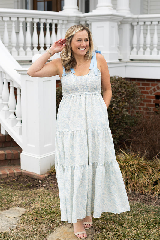 Gentle Grace Smocked Maxi Dress