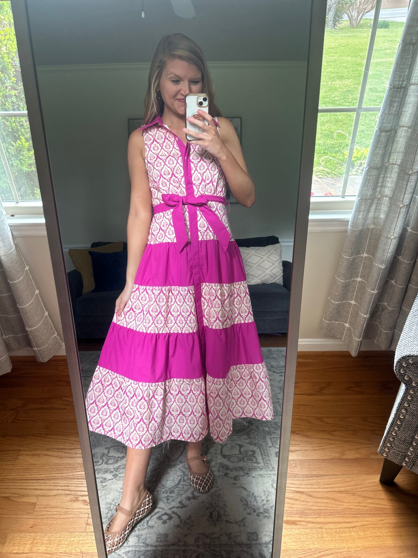 Highgarden Gathering Tiered Midi Dress