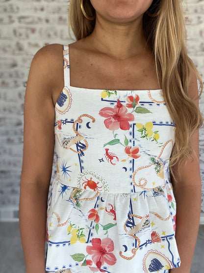 Summer Postcard Set Tank Top