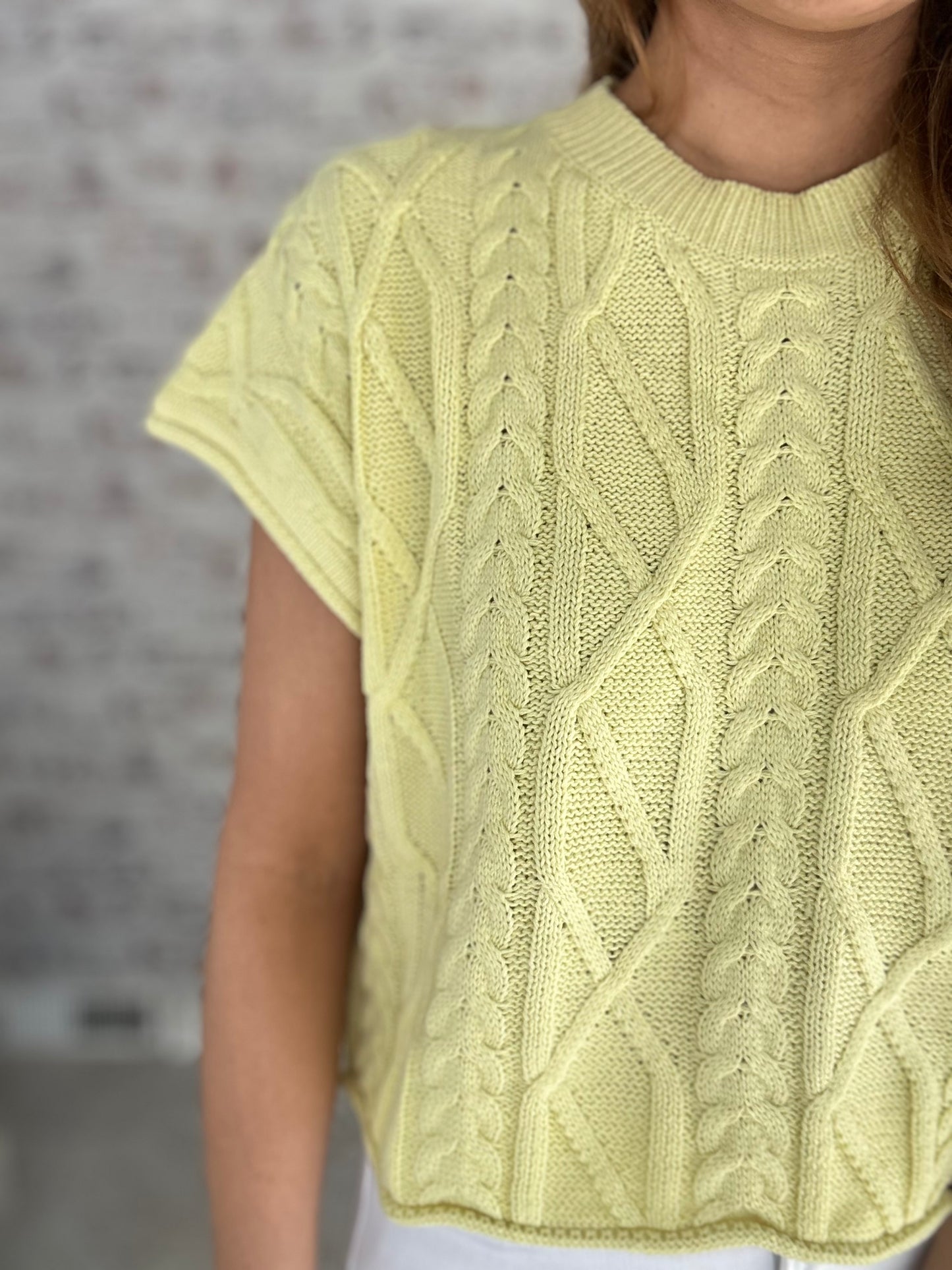 Fresh Start Cable Knit Top