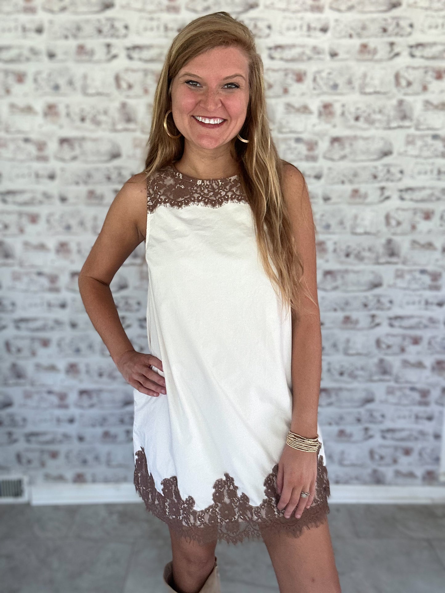 Written In Lace Mini Dress