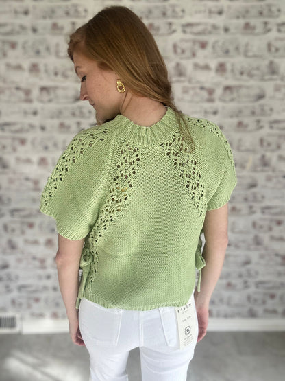 Meadow Breeze Bow Knit Top