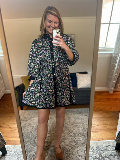 Bloomcore Collared Mini Dress