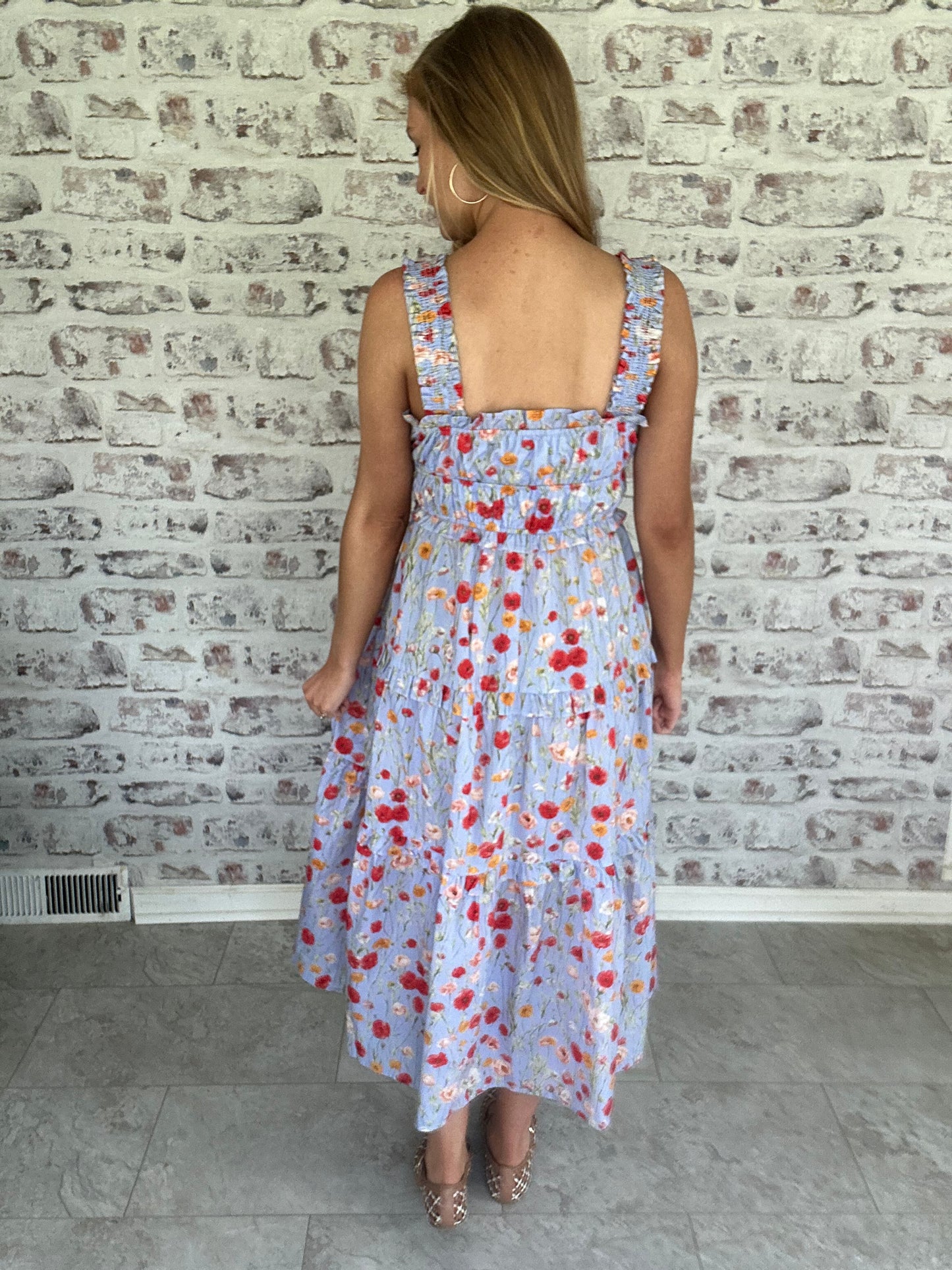 Lillian Picnic Floral Midi Dress