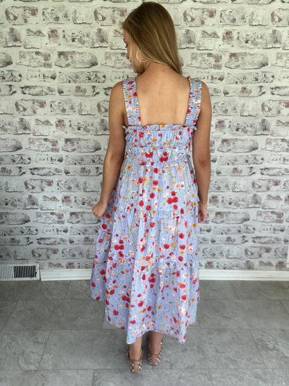 Lillian Picnic Floral Midi Dress