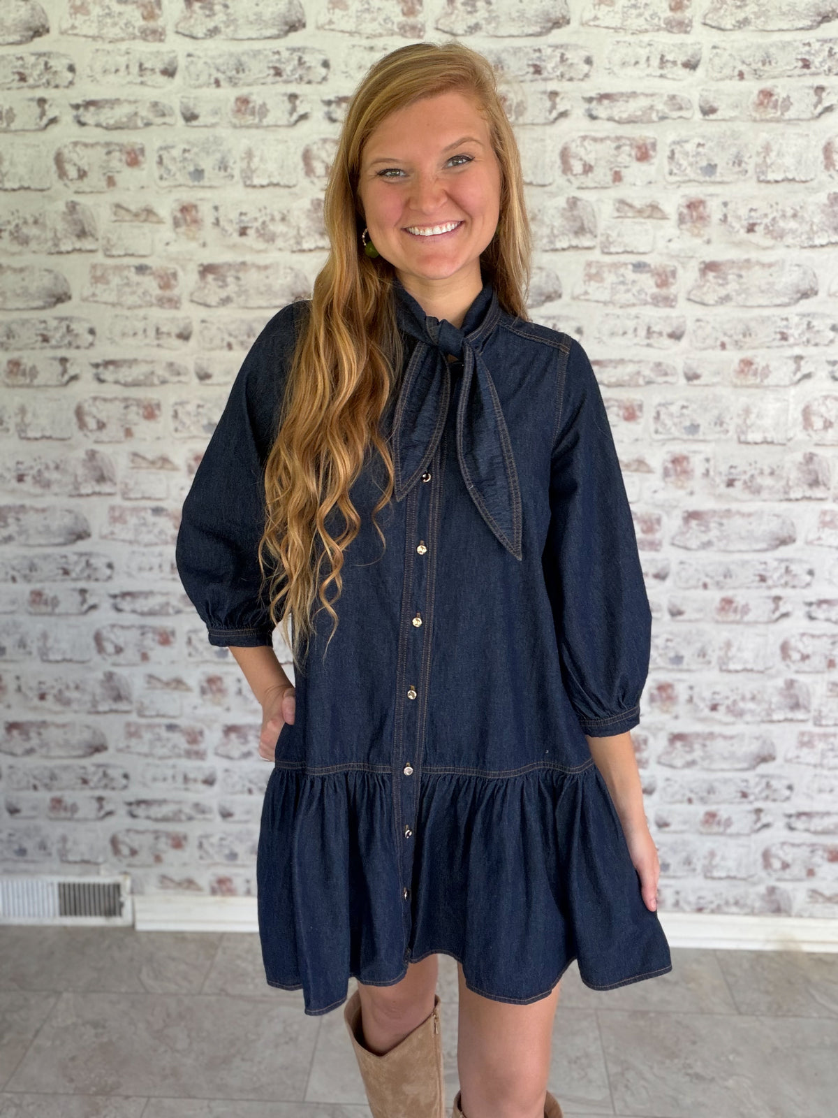 Blue Jean Belle Mini Dress