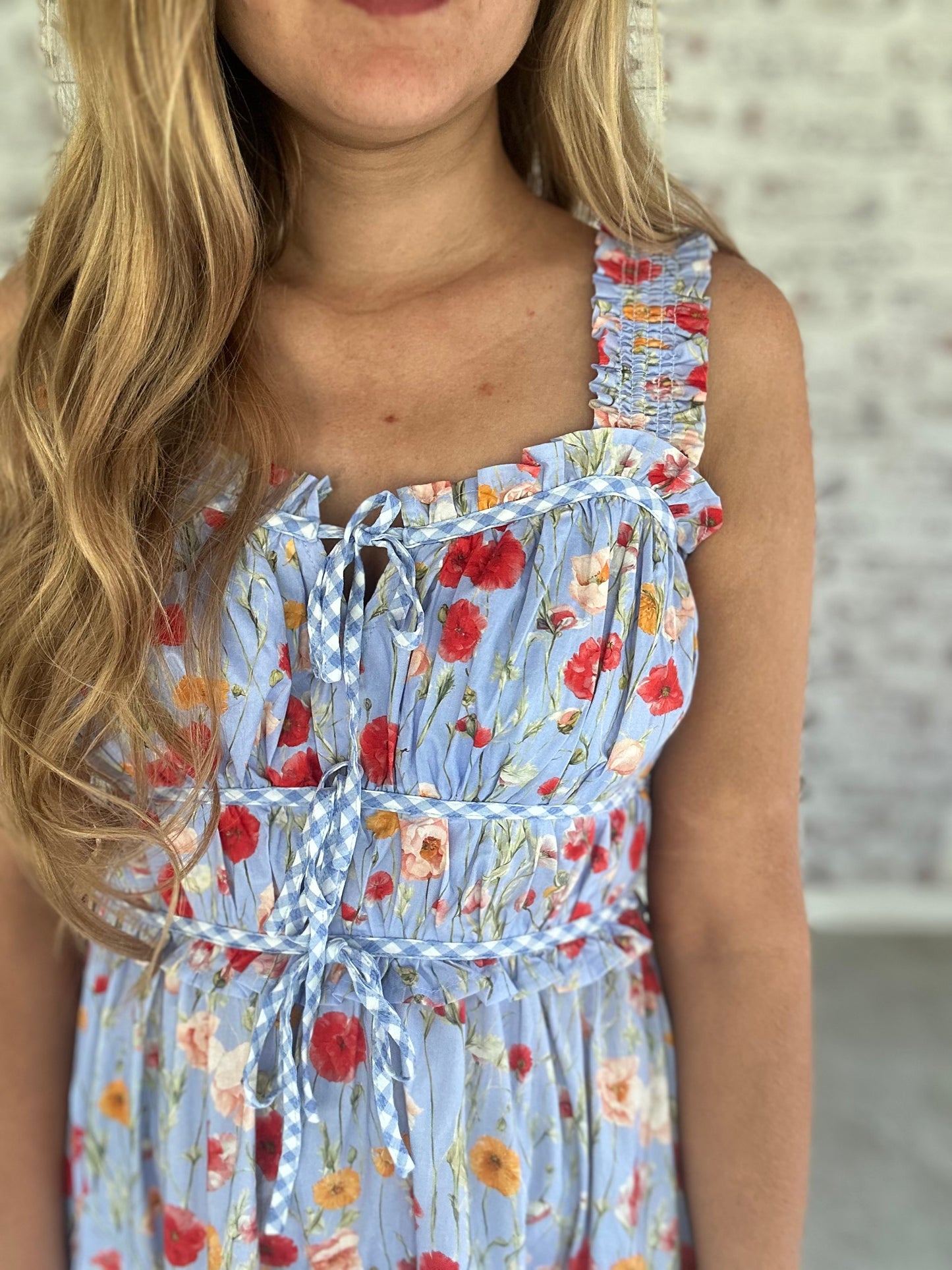 Lillian Picnic Floral Midi Dress