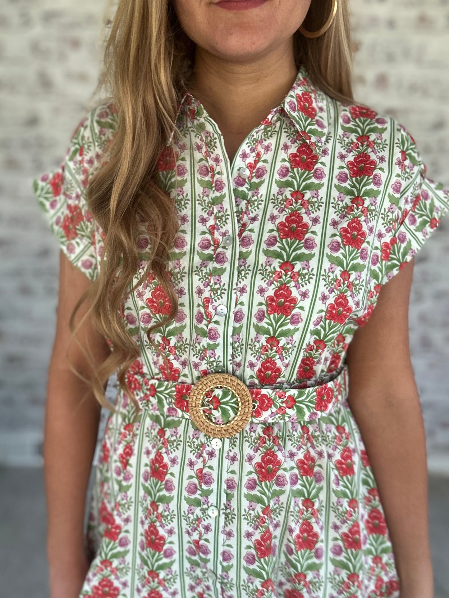 Veranda Society Belted Mini Dress