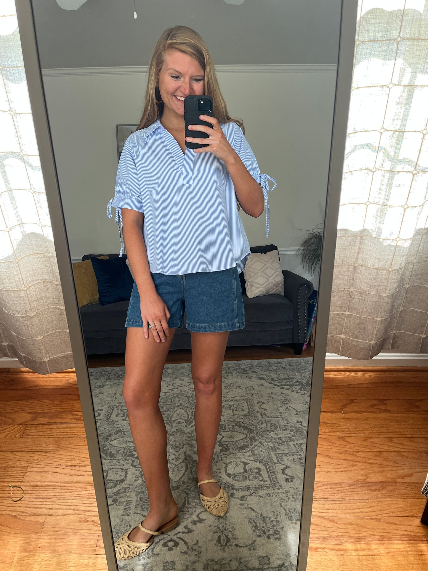 East Coast Afternoon Striped Blouse