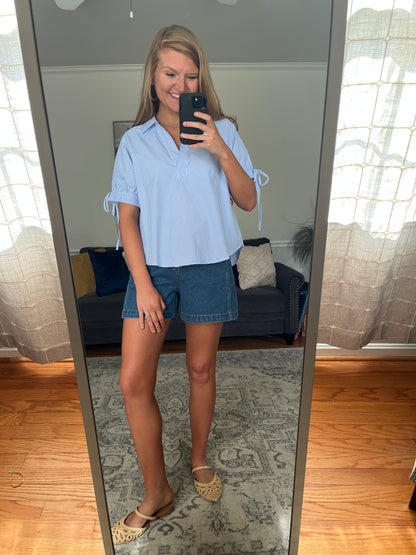 East Coast Afternoon Striped Blouse