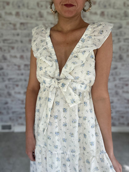 Porch Swing Poetry Midi Dress