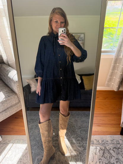 Blue Jean Belle Mini Dress