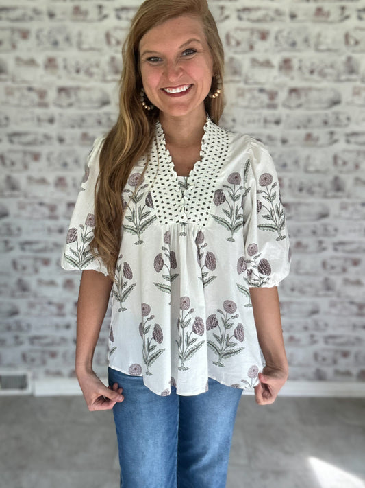 Fresh Picked Floral Blouse