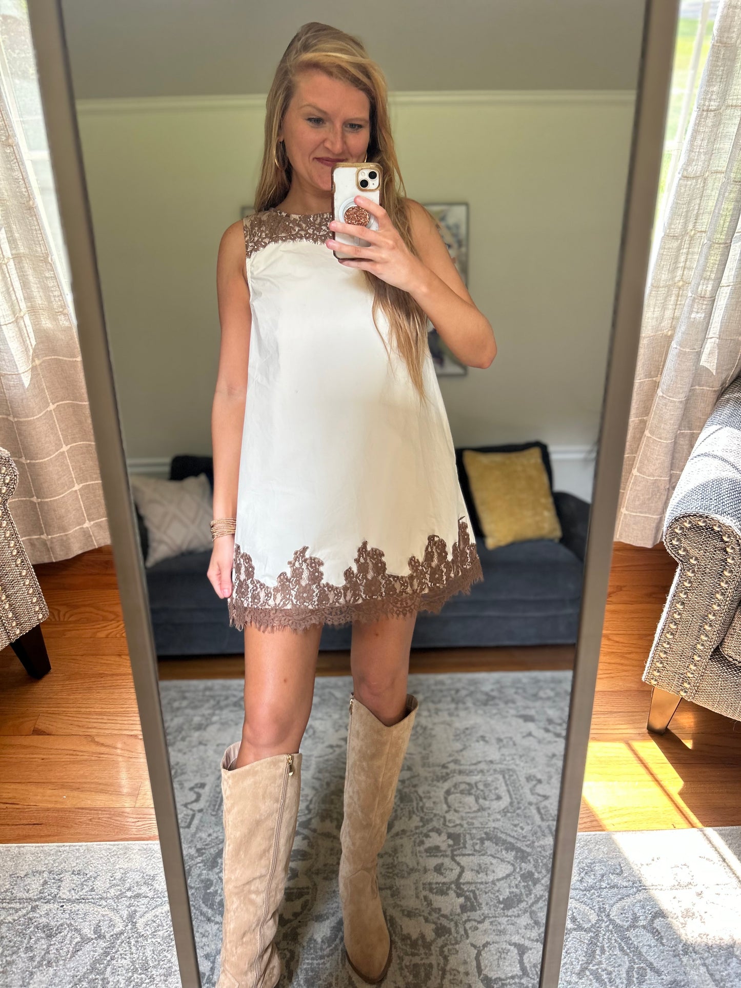 Written In Lace Mini Dress