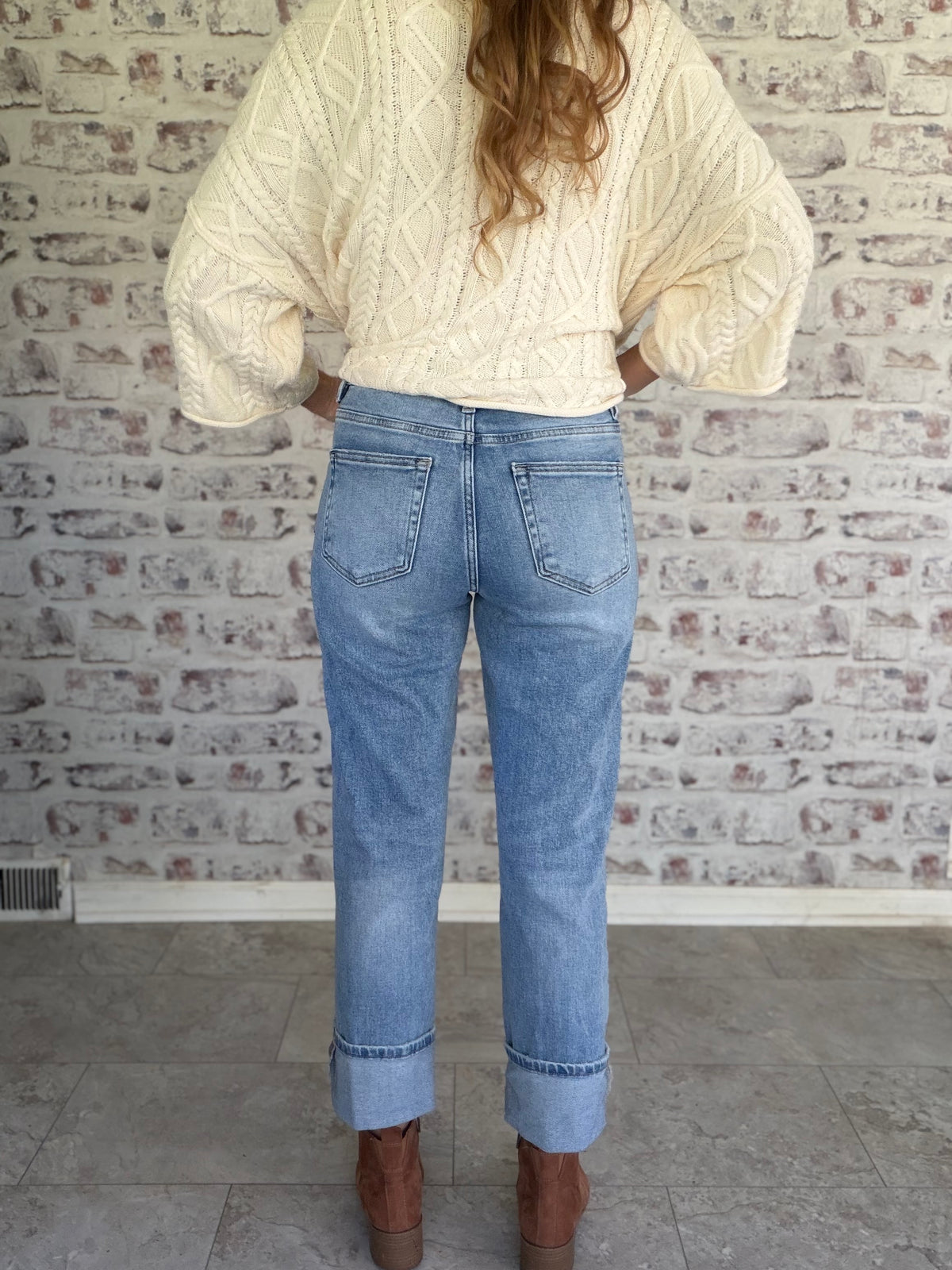 High Rise Straight Leg Jeans