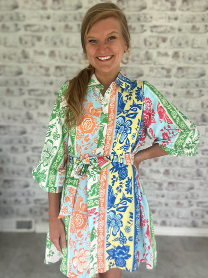 Riviera Edit Belted Mini Dress
