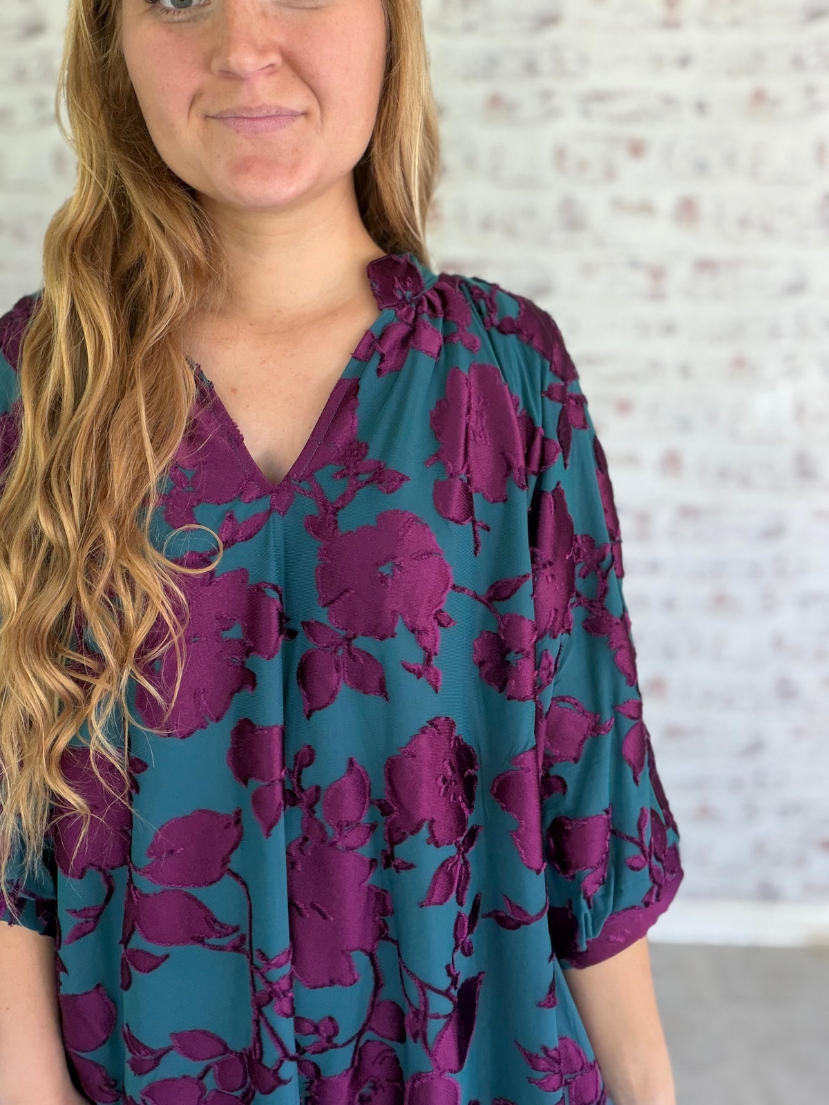 Social Season Velvet Floral Dress