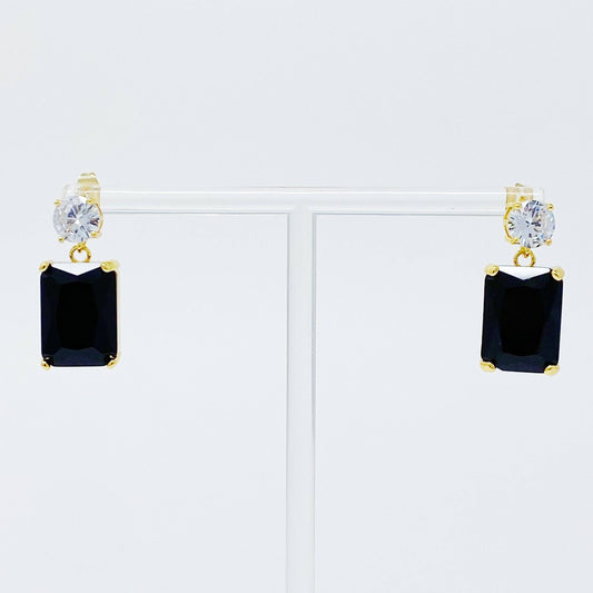 Banquet In Castle Jewel Earrings: Black