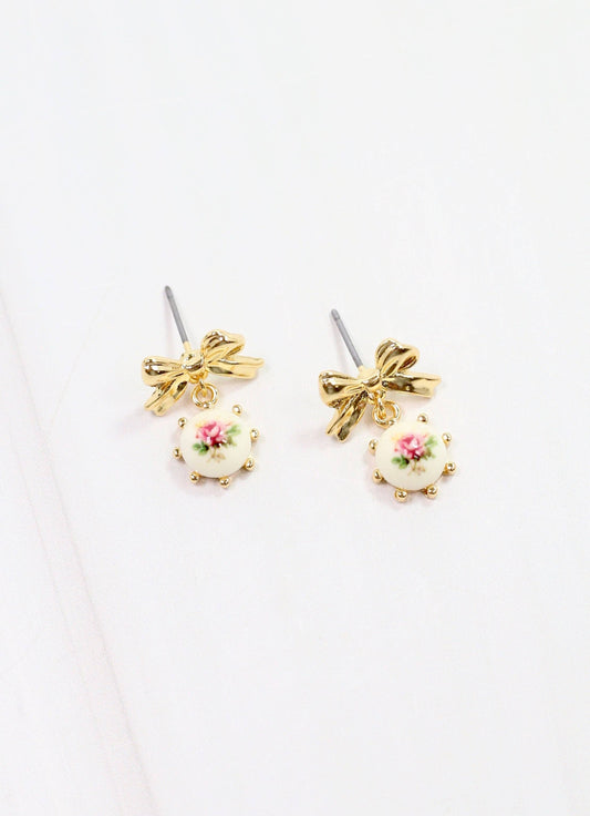 Persian Bow Drop Earring