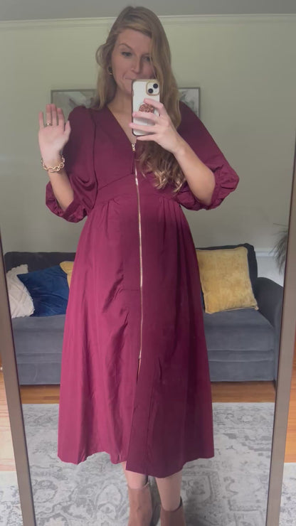 Arden Zip Midi Dress
