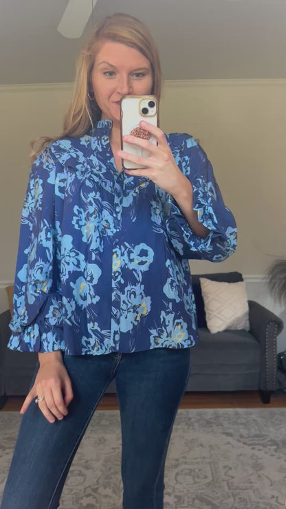 Briarview Ruffle Floral Blouse