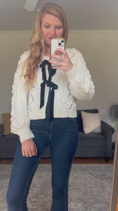 Kensington Bow Cardigan